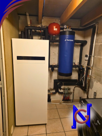 module hydraulique pompe à chaleur panasonic avec ballon tampon thermador